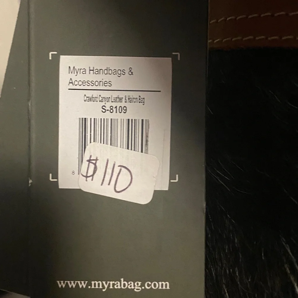 Myra Crawford Canyon Leather & Hairon handbag. Perfect condition new with tags. - Picture 11 of 11